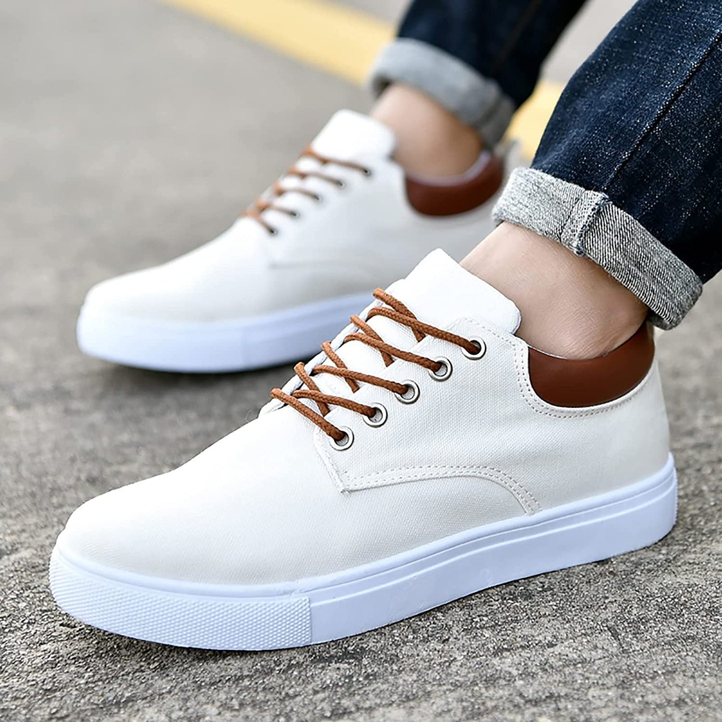 Magnus - Blokes' Trainers with a Crisp White Sole
