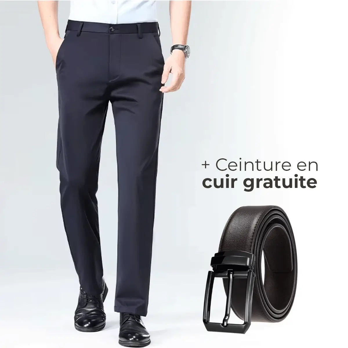 Luffy® Stretchy Social Trousers (+ Free Leather Belt)